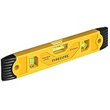 Firecore Wasserwaage 230mm mit Magnet, Torpedo Level mit 3 Bubble Spirit Level 45 °, 90 ° & 180° - FSL230PC