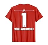 Schweiz Sauf Trikot Herren Vögli Wennmögli Saufnamen T-Shirt