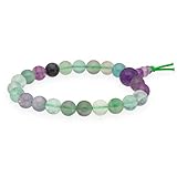 Lebensquelle Plus Powerarmband | Hochwertiges Edelstein Armband (Fluorit)