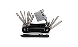 FISCHER 50405 Multifunktionswerkzeug E-Bike 15 teilig | Multitool | Werkzeuge für E-Bikes | Reparatur Set | Fahrradwerkzeug | Werkzeugset, Schwarz