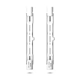 Bonlux R7S 78mm Halogenlampe 100W, R7S Halogenstab 78mm Halogenbirne R7s Dimmbar Halogen Leuchtmittel Warmweiß 2800K 230V J78 Halogen für Landschaftsleuchten und Stehleuchte, 2er-Pack