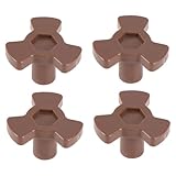 HOODANCOS 4 STÜCKE Teiliges Kunststoff Mikrowellenherd Drehteller Kupplung Ersatzteil für Mikrowellenherd Motorkupplung Kompatibel mit Y förmiger Halterung zur Verlängerung der Lebensdauer