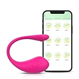 Vibrator mit APP - Für Frau Klitoris und G-Punkt, Vibratoren mit 9 Vibrationsmodi, Leise Stimulator Sexspielzeug für Frauen, Tragbarer Sexspielzeug für Frauen Paare Vibratoren, Rose Rot