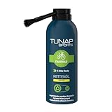 TUNAP SPORTS Kettenöl Ultimate - 125ml Spray mit Dosierpinsel | Fahrrad Langzeit-Schmierung für Ritzel, Schaltwerk und Kette | Geräuschentwicklung wird stark reduziert | langanhaltender Schmierfilm
