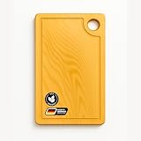 Eichenschneidebrett 45 x 30 x 2 cm Hackbrett Eichenbrett rechteckig Holzbrett Holzschneidebrett Schneidebrett mit Saftrille Küchenbrett klingenschonend