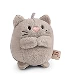 NICI My Mochi Kuscheltier Katze Eepy grau 5cm grau - Stofftier aus weichem Plüsch, niedliches Plüschtier zum Kuscheln und Spielen, für Kinder & Erwachsene, tolle Geschenkidee
