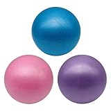 Generisch Weicher Pilates-Ball | 15cm Gymnastikball | 3 Stück Klein Yoga Ball | rutschfest Design Kompakter Aufblasbarer Trainingsball Für Yoga, Pilate, Balance, Physiotherapie, Stretching