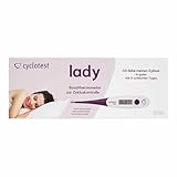 cyclotest lady Basalthermometer mit Tasche und Kurvenblättern zur Zykluskontrolle NFP Thermometer digital