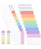 Mr. Pen- Sticky Index Tabs, 500 Pcs, 21 Sets, Colorful Sticky Tabs for Notebooks, Page Markers, Back to School Supplies