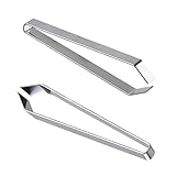 OWLMATE 2 Stück Grätenzange, Grätenpinzette Fischgrätenzange für Gräten, Fischgrätenpinzette für Fisch Huhn Ente Schwein Haar, 12cm
