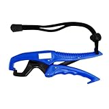 Giwnhvx Kunststoff-Clip, Fisch-Clip-Controller, Fischfänger, Fischheber, Angelausrüstung mit Slipseil, 25 cm, Blau