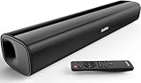 Saiyin Soundbar für TV Geräte, 40 Watt kleine Lautsprecher für Fernseher, Surround Sound System TV Soundbar Lautsprecher mit Bluetooth/Optical/AUX Anschluss für PC/Gaming/Projektoren, 17 Zoll