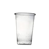 Commerline 100 Stück Plastikbecher 0,5L Trinkbecher, Plastik Becher, Partybecher, Kunststoffbecher, Bierbecher Wasserbecher Ausschankbecher