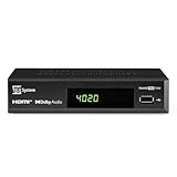 Tele System 2024 TS4020 PRO Digitaler terrestrischer und Satelliten-Decoder, DVB-T/T2 und DVB-S/S2 HEVC HD HDR10 HLG, Einzelfernbedienung