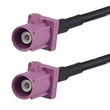 keisnoaja Fakra RG174 Verlängerungskabel, Stecker auf Stecker, H-kodiert, 50 cm, Fakra-Koaxialkabel, Fakra H 4G LTE 3G UMTS GSM Auto-Telematik-Antennenadapter, Verlängerungskabel, 50 cm