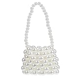 Milisten Elegante Mini perlenhandtasche Damen Kleine Umhängetasche Leicht Tragbar Für Alltag Party Geschenk Für Mädchen Und Frauen