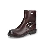 Dockers by Gerli Damen Biker Boots, Frauen Stiefeletten,warm gefüttert,uebergangsschuhe,uebergangsstiefel,Winterschuhe,braun,38 EU