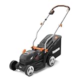 WORX WG733E Akku-Rasenmäher 20V - leistungsstarke bürstenloser Motor - 33cm Schnittbreite - 6 Schnitthöhenstufe (25-75mm) - Intellicut Technologie - 35L Grasfangsack - inkl. 4Ah Akku & Ladengerät