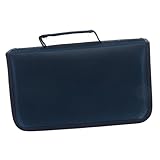 HIAKDOFT CD Aufbewahrungstasche Fächer Tragbare CD Hülle Robust Rechteckige DVD Organizer Schutz Etui