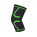 Baluue Knieschutzbandage knieschützer kniegelenkstütze kniehülse knielinge Kniebandage bandage knieorthesen Knieorthese zum Laufen Kniestütze Kniestützhülse Green