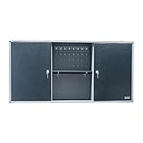 Germania Werkzeug-Wandschrank Premium - doppeltürig aus Metall – 120 x 60 x 20 cm – höhenverstellbare Regalböden – Lochwand, Werkzeugwand, Werkstattschrank - hängend - abschließbar