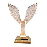 TEHAUX Multifunktionale Acryl Schreibtischlampe mit Touch Steuerung Kabellose LED Tischleuchte in Champagnergold Dekoratives Nachtlicht für Schlafzimmer und Wohnzimmer