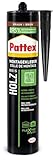 Pattex Montage Holz, starker Montagekleber für Holz und Holzwerkstoffe, wetterbeständiger Baukleber für alle Materialien*, elastischer Holzkleber für innen und außen**, 1x420g Kartusche