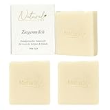 3x Natural Cilt Ziegenmilch Seife - 100% Naturseife - ohne bedenkliche Inhaltsstoffe - Zertifiziert - Handgemacht - Duschseife für alle Hauttypen - Duschgel - Naturkosmetik