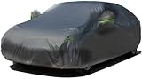 Big Ant Autoabdeckung Vollgarage Abdeckplane Auto Garage Wasserdicht Autogarage Autoplane Staubdicht Autohülle Ganzgarage Passt für Meisten Auto im Winter & Sommer Schwarz