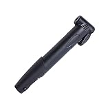 Yardwe Tragbare Mini Gabelpumpe Für Radfahren Mountainbike Reifen Und Ball Hochdruck Luftpumpe Mit Fußluftpumpe Funktion Schwarz