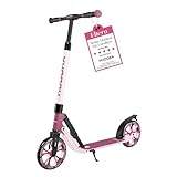 HUDORA BigWheel® 205 Advanced Scooter - Komfortabler Aluminium-Roller für bis zu 100kg - Höhenverstellbarer & zusammenklappbarer Tretroller - Kick-Scooter für Kinder/Jugendliche & Erwachsene