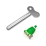 ZXCVWWE Tubenpresse, Edelstahl-Tubenpresse, Metallrohr-Zahnpasta-Presse, Tubenspender, Sparen von Zahnpasta, Cremes, Farbe, Salbe
