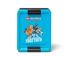Room Copenhagen Lego Ninjago Brotdose mit Fächern - Langlebig & Spaß für Kinder, Dunkel Azur & Schwarz, Spülmaschinenfest, Perfekt für Mahlzeiten, Snacks und Reisen
