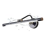 LED Badezimmerspiegelleuchte Vintage, IP44 wasserdichte Spiegellampe Antik Messing, 240 ° Winkel einstellbar, Schrankleuchte Schminklampe Badezimmer Wandleuchte, Messing, 35 cm/7 W (Schwarz 75
