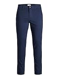 JACK & JONES NOS Herren Hose JJIMARCO JJBOWIE SA NOOS, Blau (Navy Blazer), W36/L34(Herstellergröße: 36)