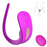 Butterfly Vibration Silikon Erotik G-Punkt Pulsieren Stimulator Dreifache Stimulation, C-SPOT, G-SPOT A-SPOT Stimulator,Analstimulation mit langem Schwanz, 7 Vibrationsmodi Fernbedienung