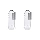 LuLiyLdJ Baby Zahnbürste Silikon Fingerzahnbürste Baby Fingerbürsten Pflegeset Kinder Mundpflege Zahnfleisch 0-24 Monate Baby Mit Aufbewahrungsbox