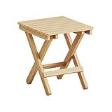 Faltbarer Hocker – Holz-Klapphocker | Leichter Klapphocker | Kompakter Tritthocker | Klappbare Fußstütze für Outdoor Wandern, Angeln, Camping Zuhause