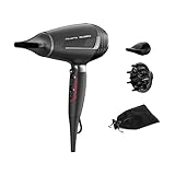 Rowenta x Karl Lagerfeld CV888L K/Pro Stylist Haartrockner | 2200 Watt Pro AC-Motor | ultraschnelles Trocknen | Ionic Shine | Glanz-Booster | Kaltlufttaste | inkl. Zubehör | Schwarz/Rot