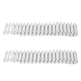 OFFSCH Mini Holzzaun Für Dekoration Handgefertigte Gartenornamente 90cm x 5cm Ideal Für Mikro Landschaftsprojekte Und Miniatur Gärten