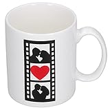 COMTERVI 330 Ml Keramik-Kaffeetasse, Keramik-Kaffeetasse, Farbwechselbecher, Porzellanbecher, Kaffeebecher für Büro und Zuhause