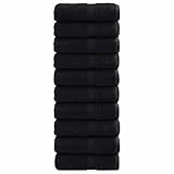 Rantry Premium Seiftücher SOLUND 50 Stück Schwarz 30x30 cm 550 GSM Handtuch T?glicher Haushalt Model42007967