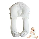QJDFLL Baby Seitenlagerungskissen, Baby Kissen, Kopfstützkissen gegen Plattkopf,Lagerungshilfe für Kopf und Körper, Abnehmbar und Waschbar