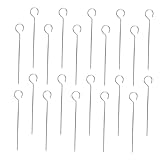 Yardenfun 20 Stück Teiliges Edelstahl Schaschlikspieße mit Rutschfester Nadel für Bbq Grillen von Fleisch und Gemüse Langlebig und Sicher für Familienfeiern und Outdoor partys