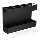 Générique Halter, Halter mit 4 Fächern, Schrankorganizer, großes Fassungsvermögen, Küchenzubehör, waschbar, für Schubladen