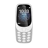 Nokia 3310 2G Unlocked Mobiltelefon (2,4 Zoll Farbdisplay, 2MP Kamera, Bluetooth, Radio, MP3 Player, Dual Sim) retro grey