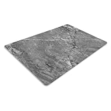 Pagnanno. Schneidebrett-Schneidset-Küchenbrett-Glas-Arbeitsplattenschoner, Spüle, Schneidebrett, groß, Arbeitsflächenschutz, hitzebeständig, Marmoroptik, grau (Design 6, 40 x 30 cm (1 Stück)