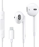 iPhone Kopfhörer mit Kabel, Kabelkopfhörer für iPhone14, In Ear Kopfhörer mit Mikrofon und HiFi Stereo Ohrhörer für iPhone 11 12 13 14 Pro Max/14Pro/XR/XS/X/SE/8/7/Plus/iPad Air Mini Unterstützt iOS