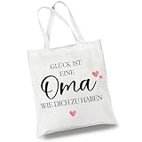 BOYATONG Geschenk für Oma, Baumwolltasche Oma Geschenk Geburtstagsgeschenk Geschenk Weihnachten-Drücke Deine Liebe zu Granny aus