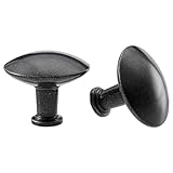 Ikea 500.461.52 HEDRA Möbel Griffe Knöpfe aus Aluminium anthrazit Farben (32mm) 2 Stück Grau